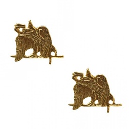 [IW-0711-GD] EMBLEMA IMMORTAL METALICO CUELLO 2PCS ESPECIALISTA