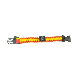 [CZ2008-ES] PULSERA PARACORD BRUJULA Y SILBATO ESPAÑA