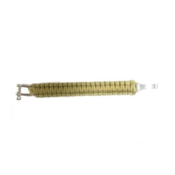 [CZ5140-DE] PULSERA PARACORD CIERRE ACERO TAN