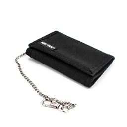 [15811002] CARTERA NYLON C/CADENA MILTEC NEGRA
