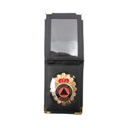 [300190-PCE] CARTERA PIEL PLACA PROTECCION CIVIL ESPAÑA