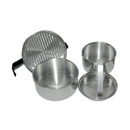 [39274] TARTERA ALUMINIO CAMPING 4 PIEZAS