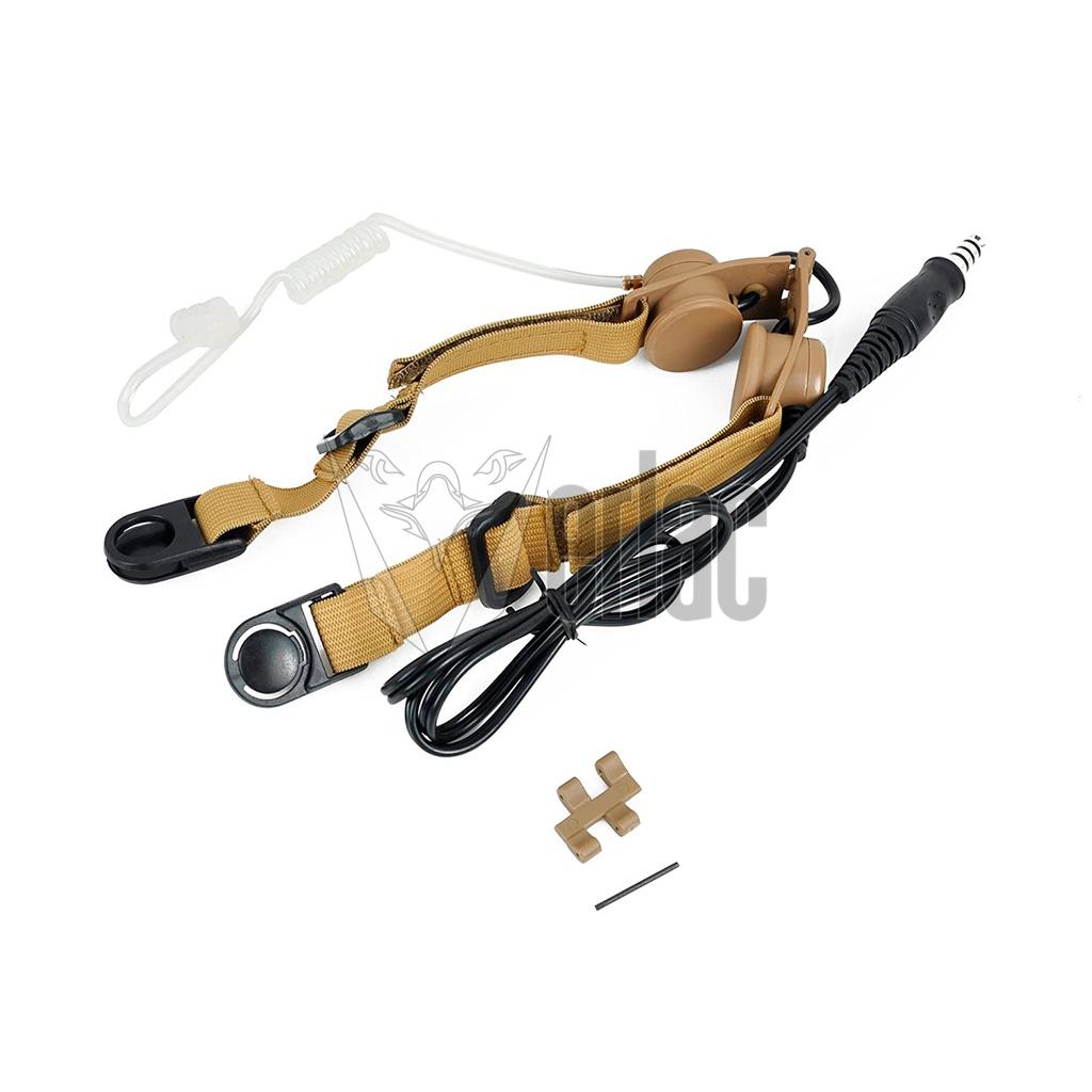 AURICULAR Z-TACTICAL THROAT MIC COYOTE