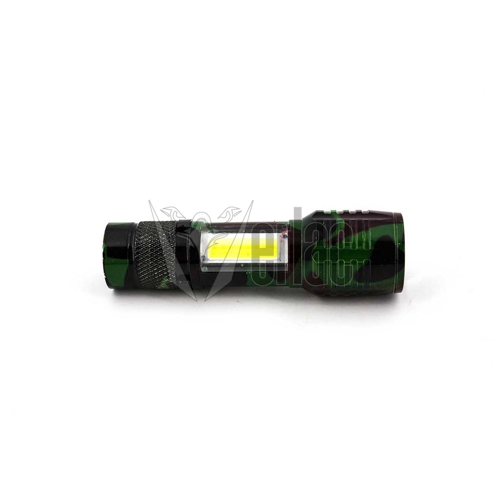 LINTERNA KELAISHUN  LED RECARGABLE C/USB MINI CAMO
