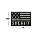 PARCHE SHERIFF IR 12.5 X 7.5 CM NEGRO-BLANCO