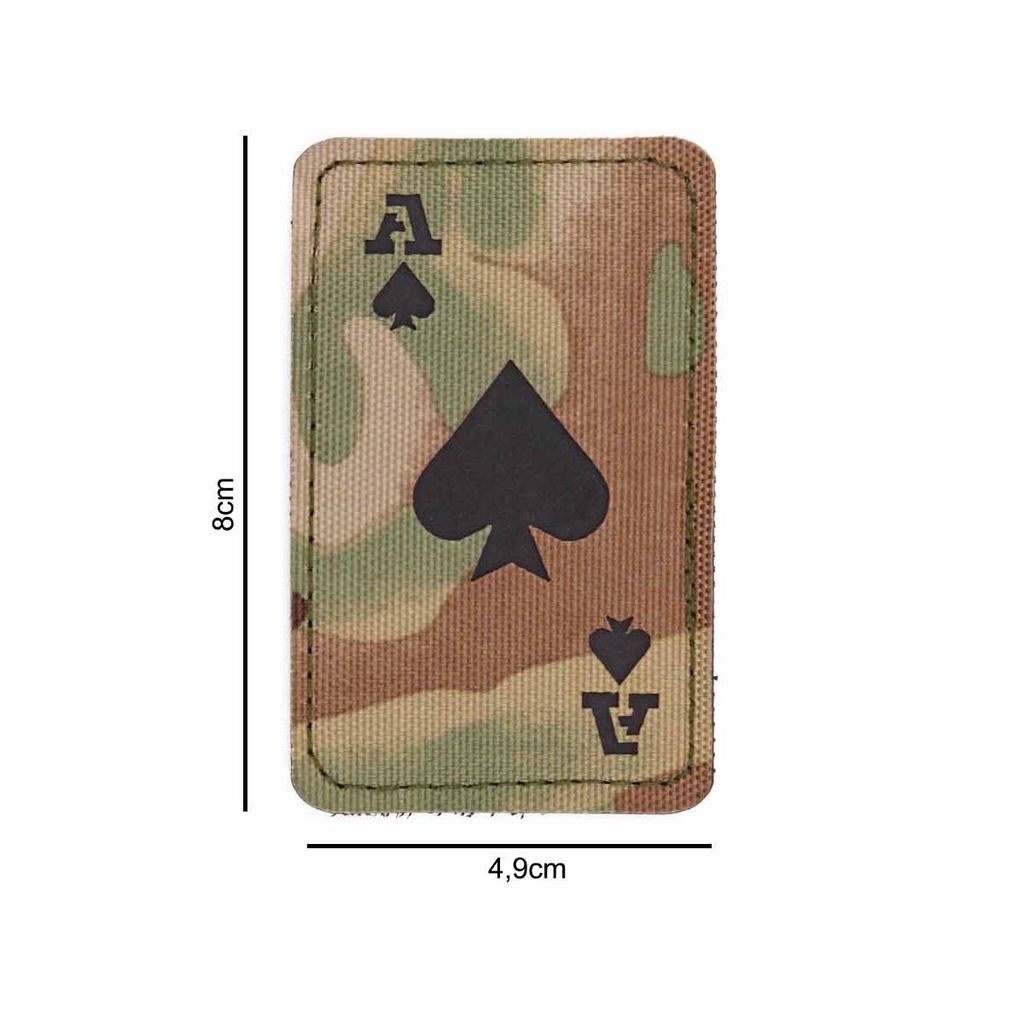 PARCHE IMMORTAL CARTA AS DE PICA IR MULTICAM