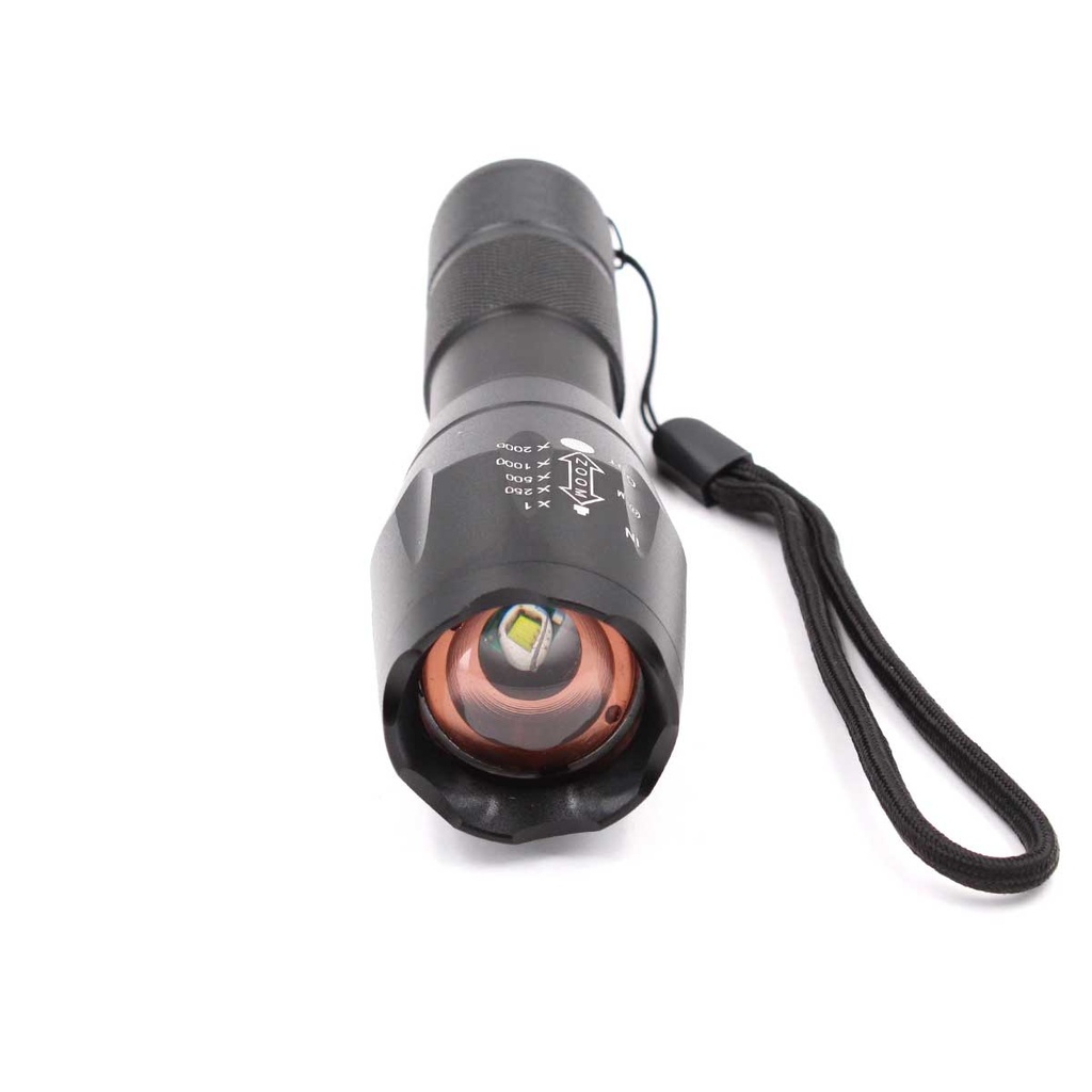 LINTERNA SANDA LED 1200M RECARGABLE NEGRA