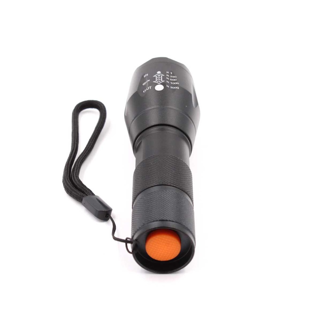 LINTERNA SANDA LED 1200M RECARGABLE NEGRA