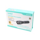 LINTERNA SANDA LED 1200M RECARGABLE NEGRA