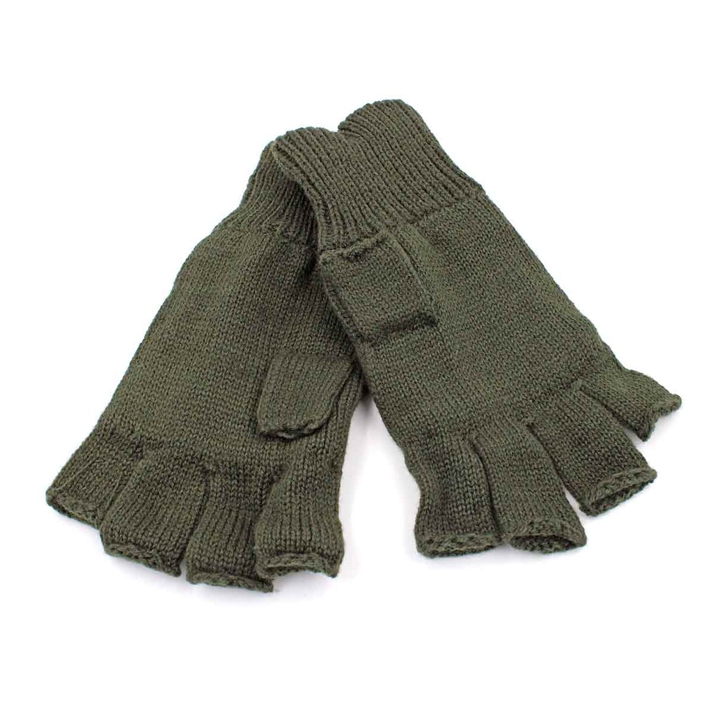 GUANTE ACRILICO THERMAL DEDOS CORTADOS VERDE