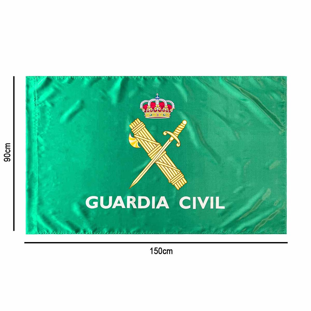 BANDERA RASO GUARDIA CIVIL VERDE