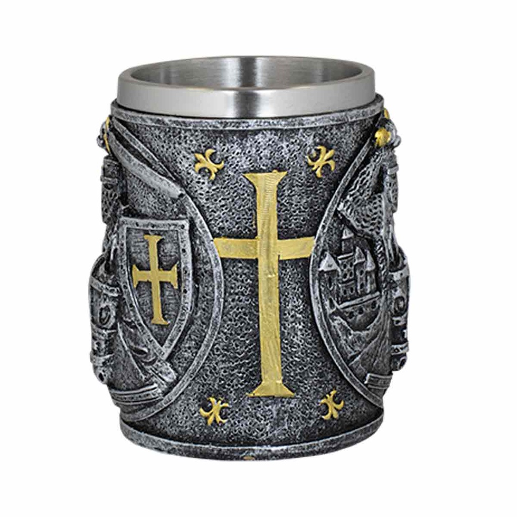 TAZA RESINA TOLE 10 XL CRUZ AMARILLA