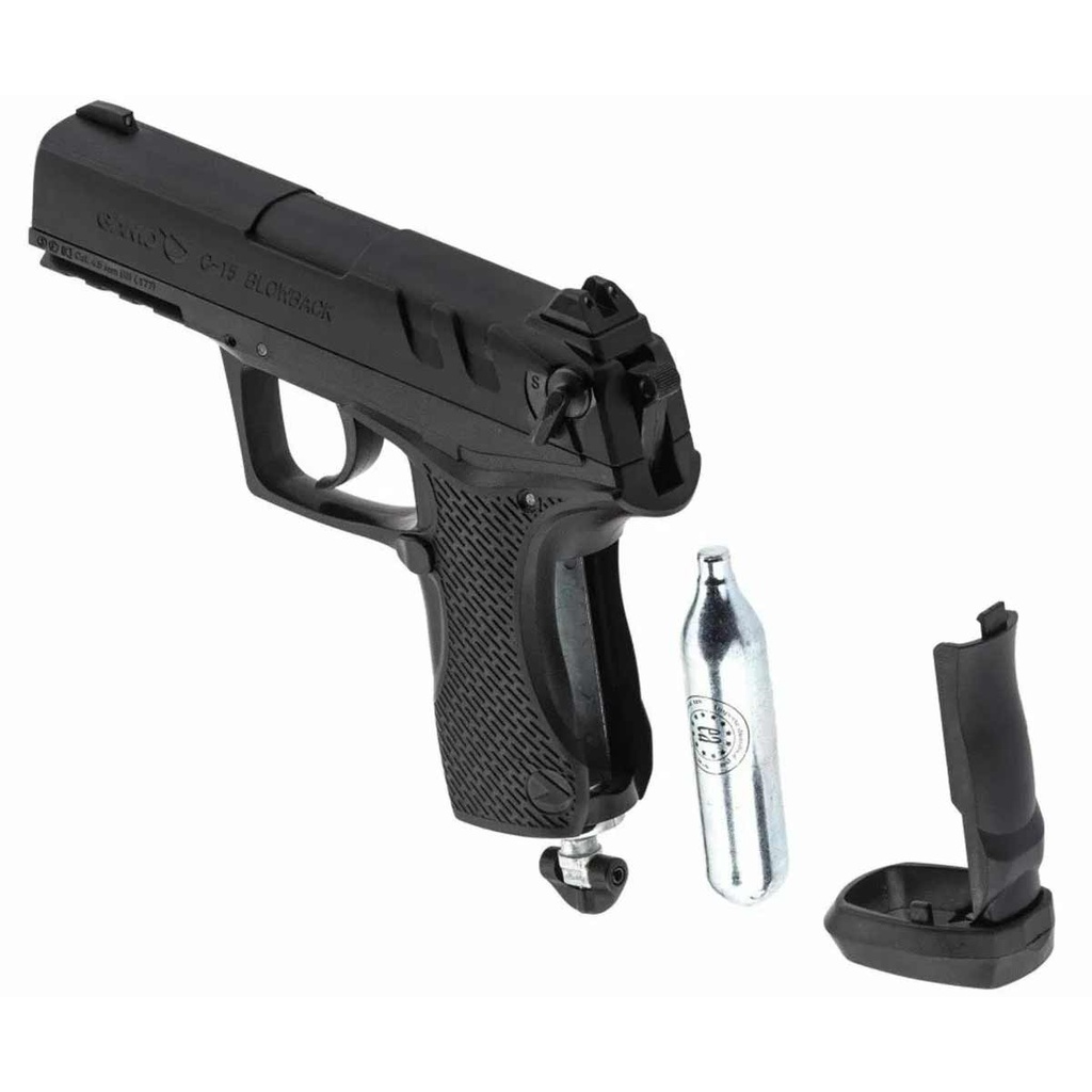 PISTOLA GAMO C15 4.5 CO2 NEGRA