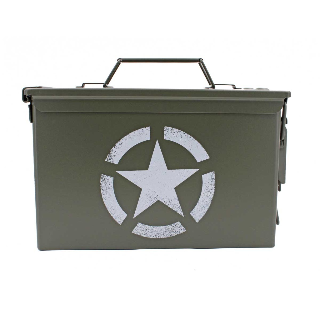 CAJA MUNICION METALICA GR. CAL.50 VERDE ESTRELLA