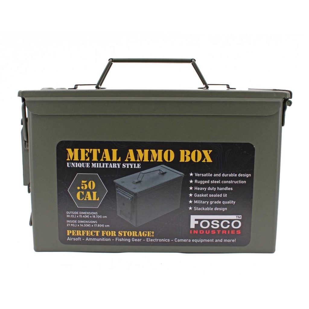 CAJA MUNICION METALICA GR. CAL.50 VERDE ESTRELLA