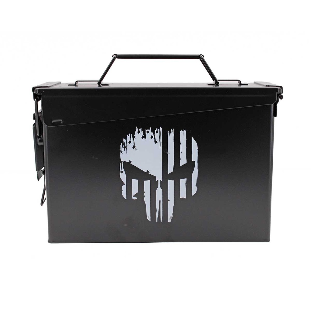 CAJA MUNICION METALICA PEQ. CAL.30 NEGRA PUNHISER