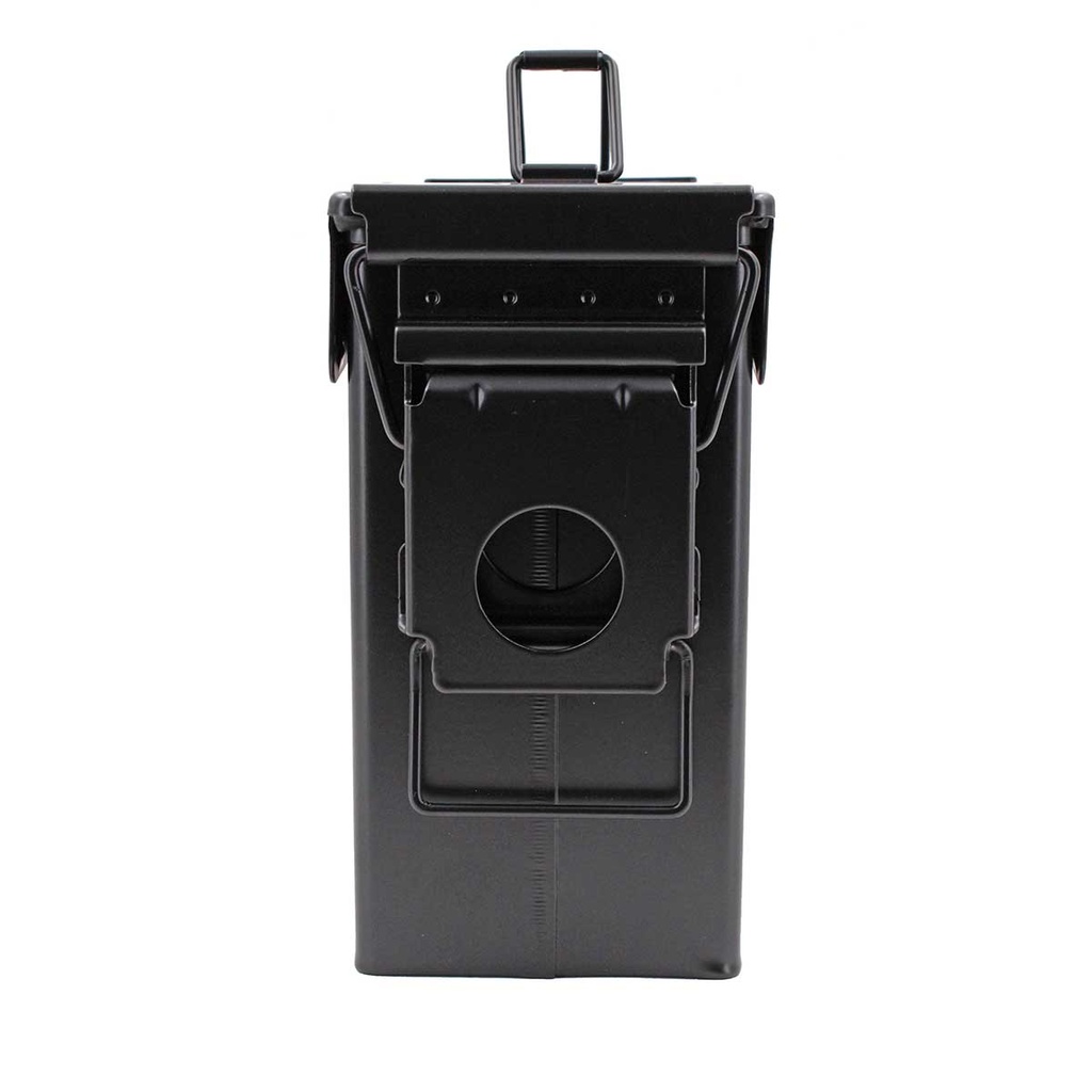 CAJA MUNICION METALICA PEQ. CAL.30 NEGRA PUNHISER