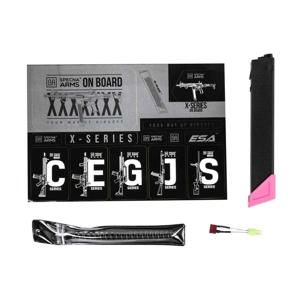 FUSIL SPECNA ARMS SA-FX02 FLEX HAL ETU NEGRO-ROSA