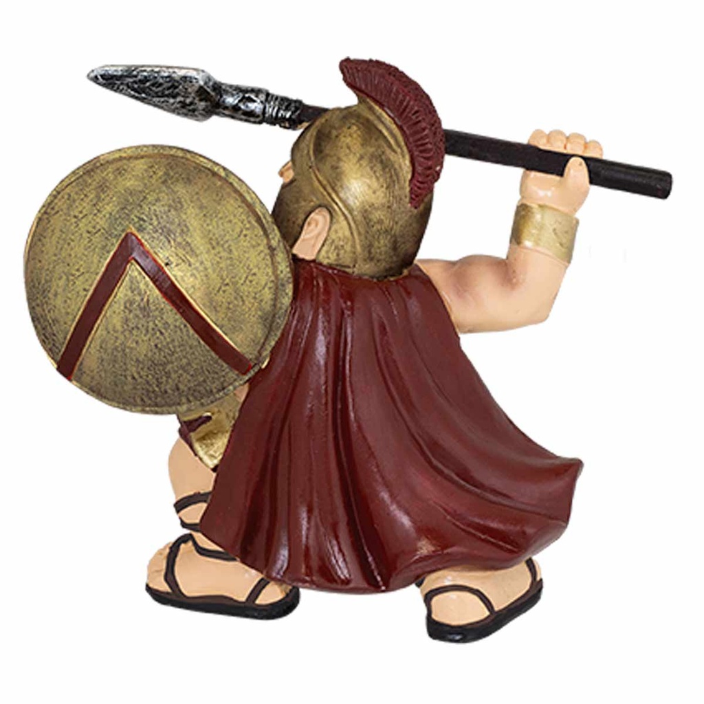 FIGURA GUERRERO GRIEGO TOLE 10 LANZA 10.5 CM