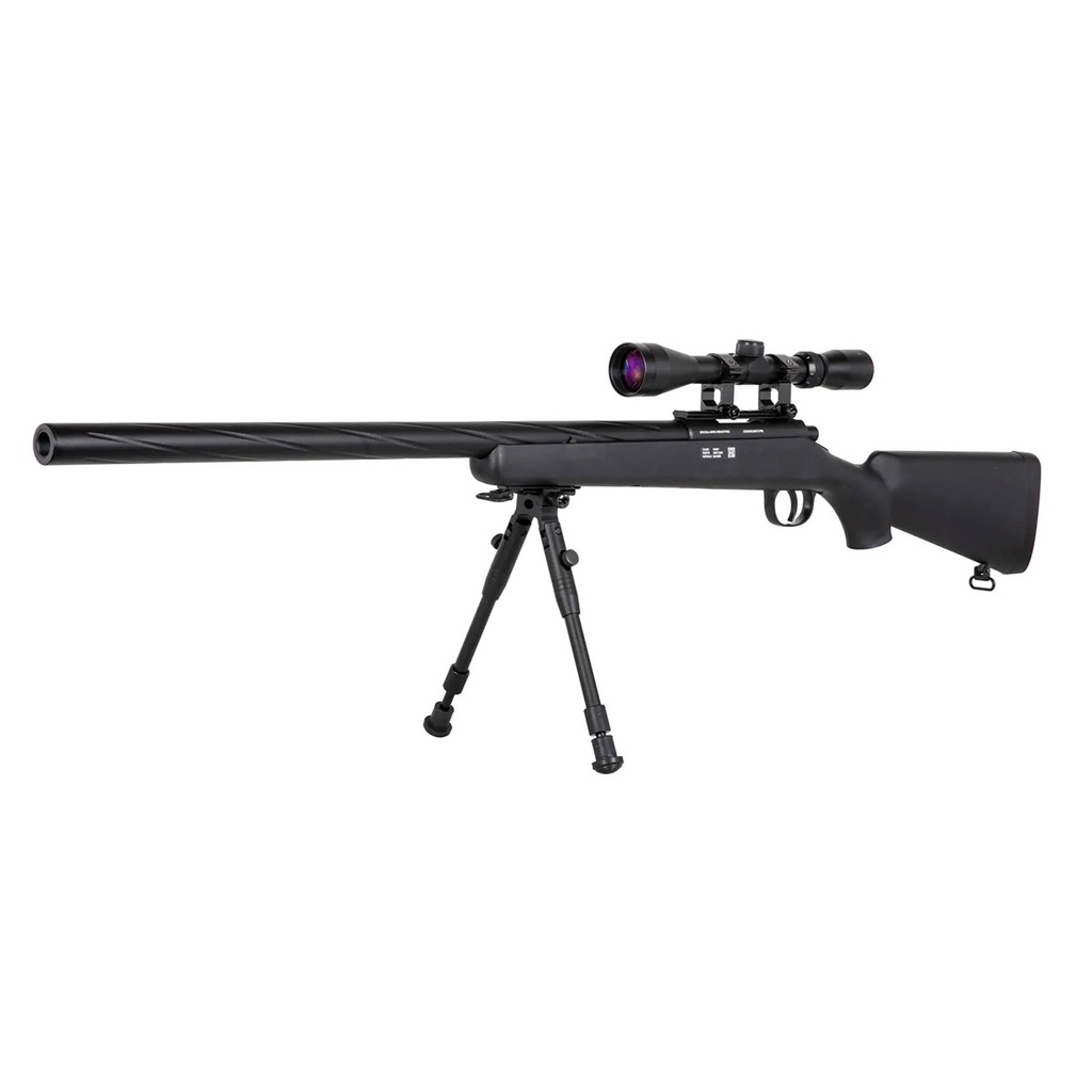 FUSIL SPECNA ARMS SA-S12 EDGE VSR-10 C/ VISOR Y BIPODE NEGRO