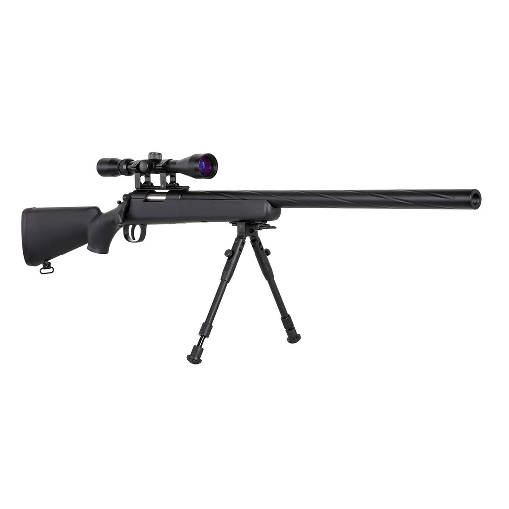 FUSIL SPECNA ARMS SA-S12 EDGE VSR-10 C/ VISOR Y BIPODE NEGRO