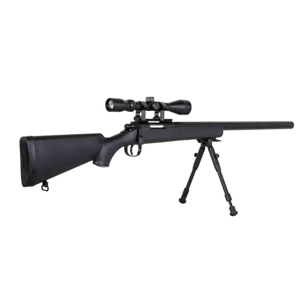 FUSIL SPECNA ARMS SA-S12 EDGE VSR-10 C/ VISOR Y BIPODE NEGRO