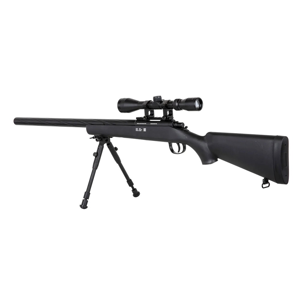 FUSIL SPECNA ARMS SA-S12 EDGE VSR-10 C/ VISOR Y BIPODE NEGR