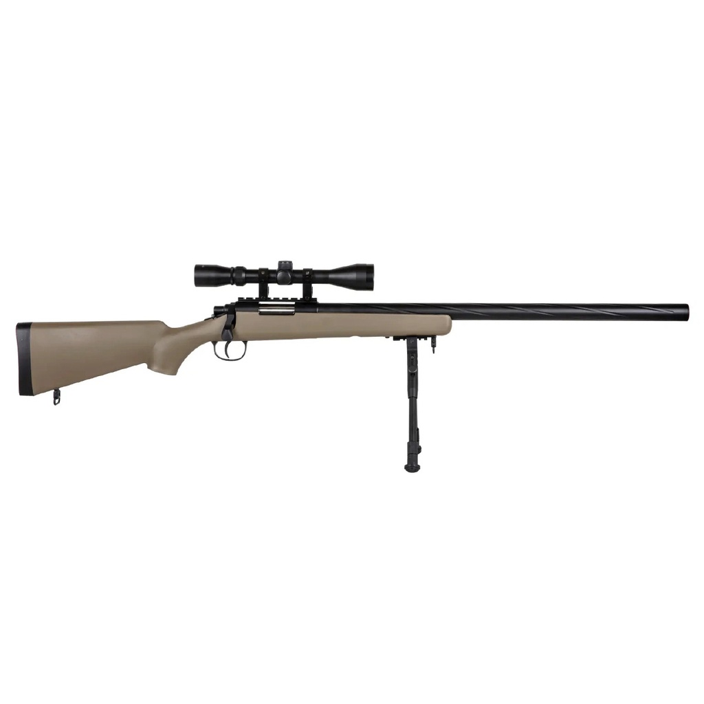 FUSIL SPECNA ARMS SA-S12 EDGE VSR-10 C/ VISOR Y BIPODE TAN
