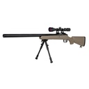 FUSIL SPECNA ARMS SA-S12 EDGE VSR-10 C/ VISOR Y BIPODE TAN