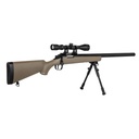 FUSIL SPECNA ARMS SA-S12 EDGE VSR-10 C/ VISOR Y BIPODE TAN