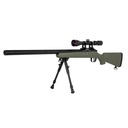 FUSIL SPECNA ARMS SA-S12 EDGE VSR-10 C/ VISOR Y BIPODE VERDE