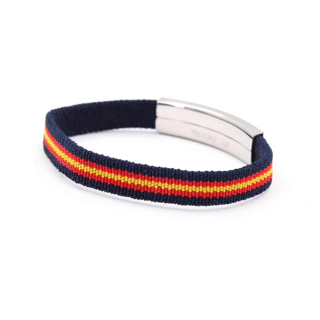 PULSERA ESPAÑA ELASTICA CENTRO METALICO POLICIA NACIONAL