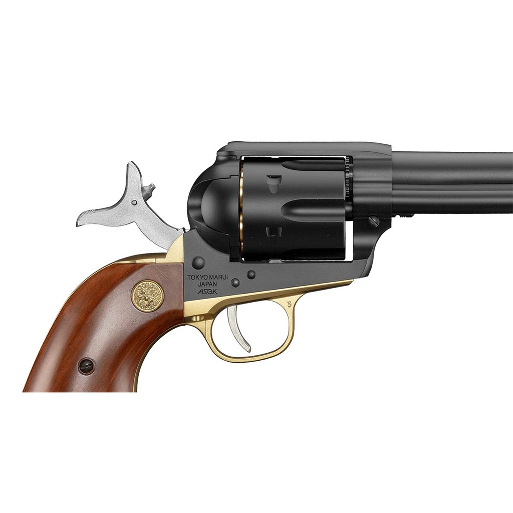 REVOLVER MARUI SAA.45 CAVALRY 7 2/1 INCH CUSTOM NEGRO-DORADO