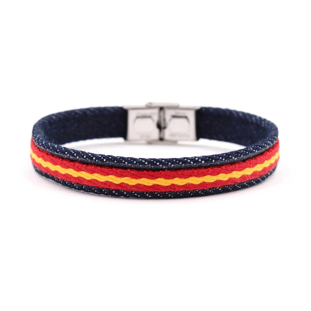 PULSERA ESPAÑA LONA MARINO