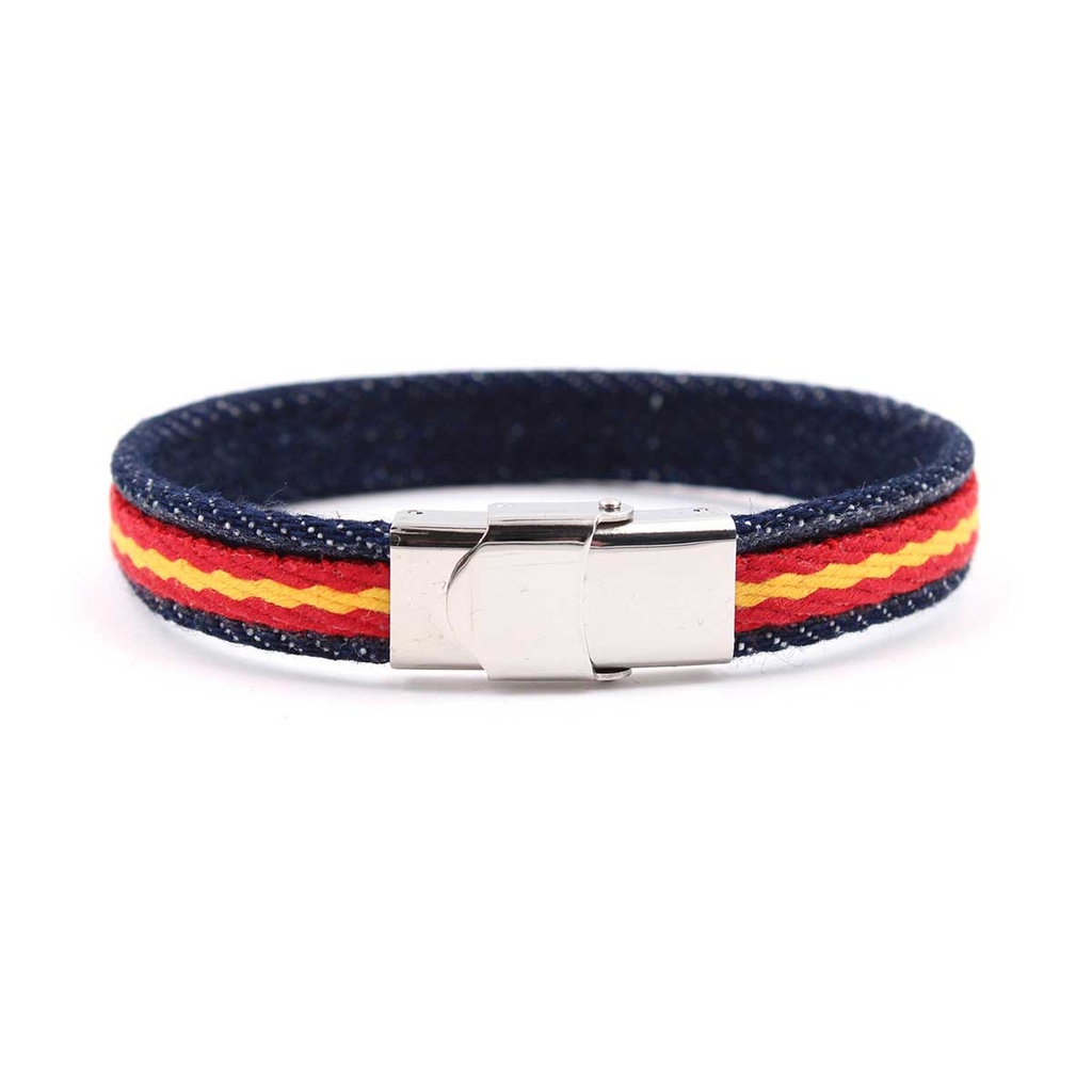 PULSERA ESPAÑA LONA MARINO