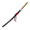 KATANA C/LED 1109 OPC 104CM ACERO NEGRA/DORADA