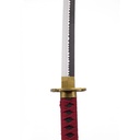 KATANA MADERA BAMBU C/LED 3102 OPC 102CM ROJA