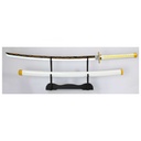 KATANA C/LED 1101 DMSY 104CM ACERO BLANCA