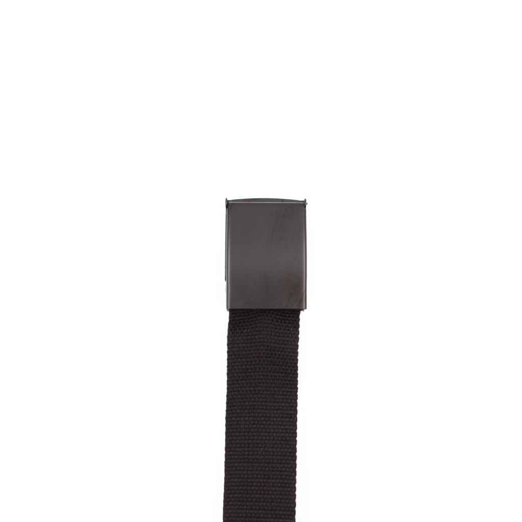 CINTURON IMMORTAL HEBILLA METALICA TAPETA LISO NEGRO