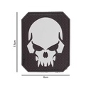 PARCHE IMMORTAL PVC 3D CALAVERA PIRATA NEGRO-GRIS