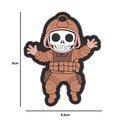 PARCHE IMMORTAL PVC 3D ESQUELETO MILITAR COYOTE