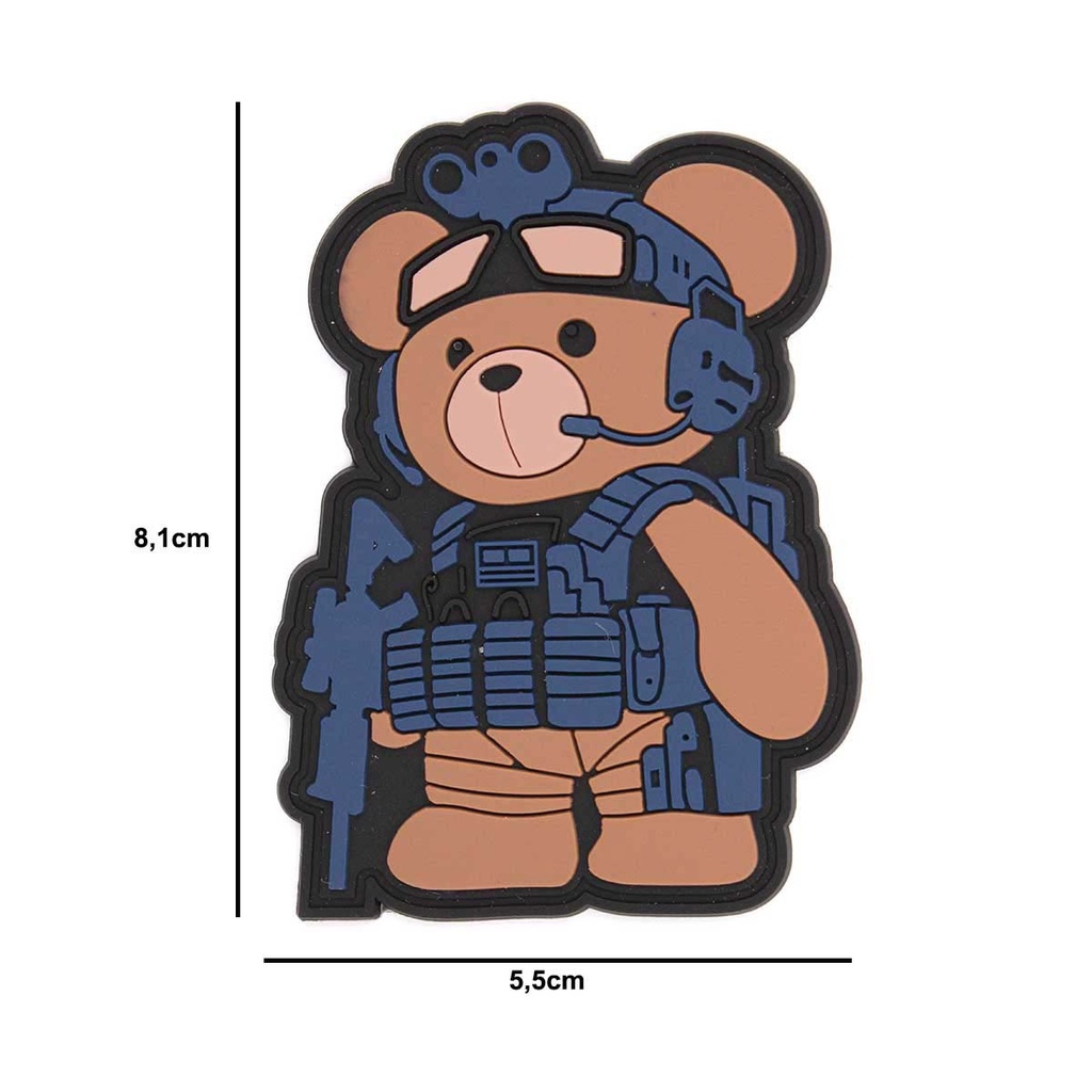 PARCHE IMMORTAL PVC 3D TEDDY TACTICO COYOTE