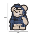 PARCHE IMMORTAL PVC 3D TEDDY TACTICO GRIS