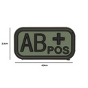 PARCHE IMMORTAL PVC GRUPO SANGUINEO AB POSITIVO VERDE