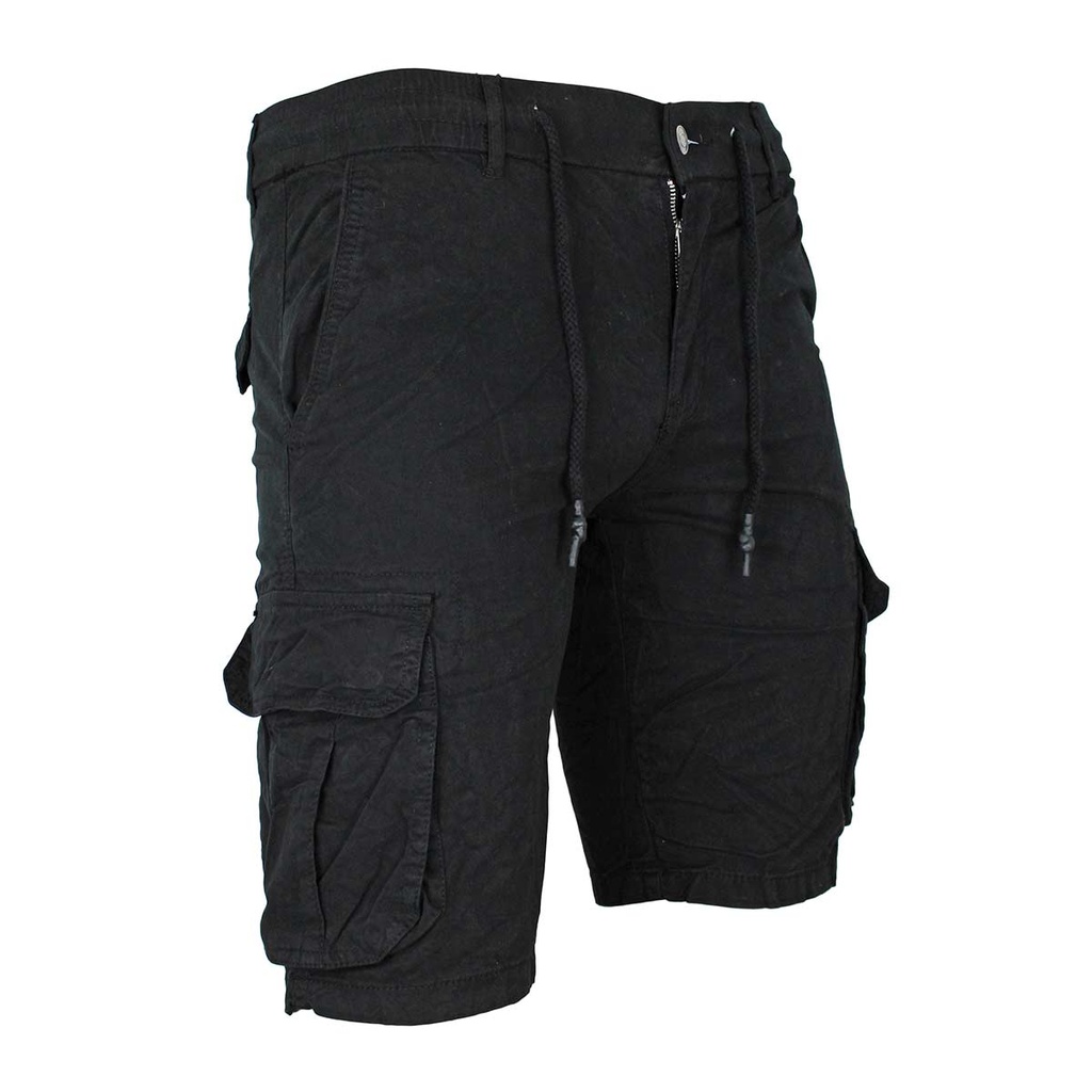 PANTALON LEOX CARGO CORTO NEGRO