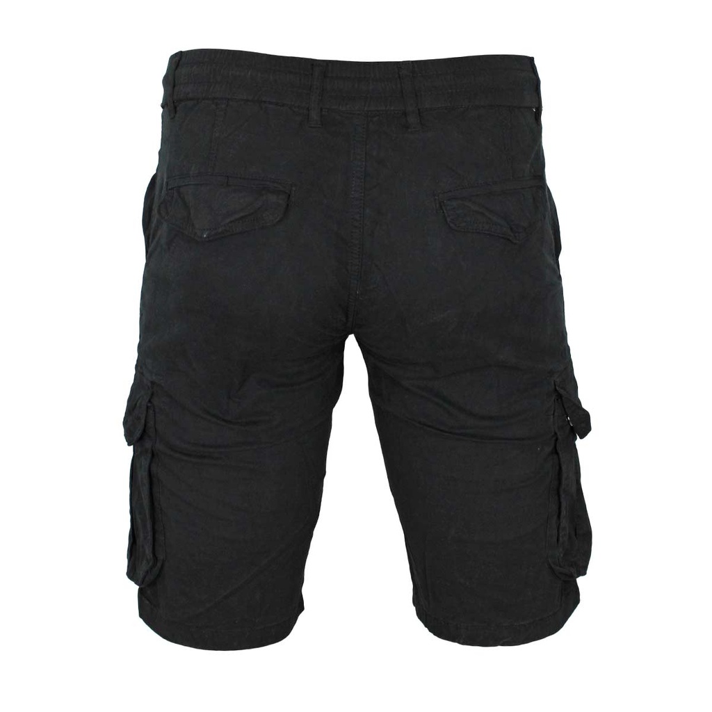 PANTALON LEOX CARGO CORTO NEGRO