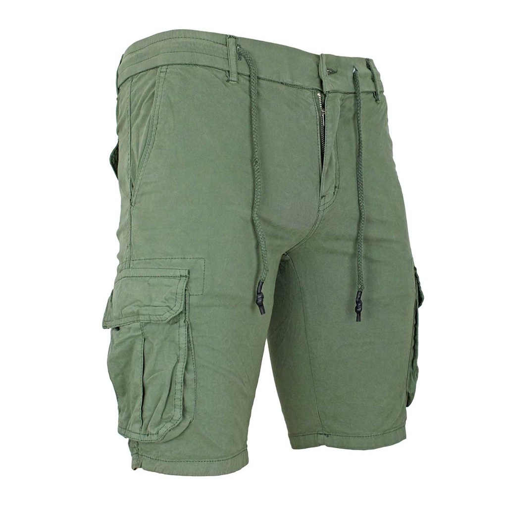 PANTALON LEOX CARGO CORTO VERDE
