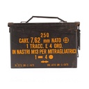 CAJA MUNICION METALICA PEQ. CAL.30 USADA VERDE
