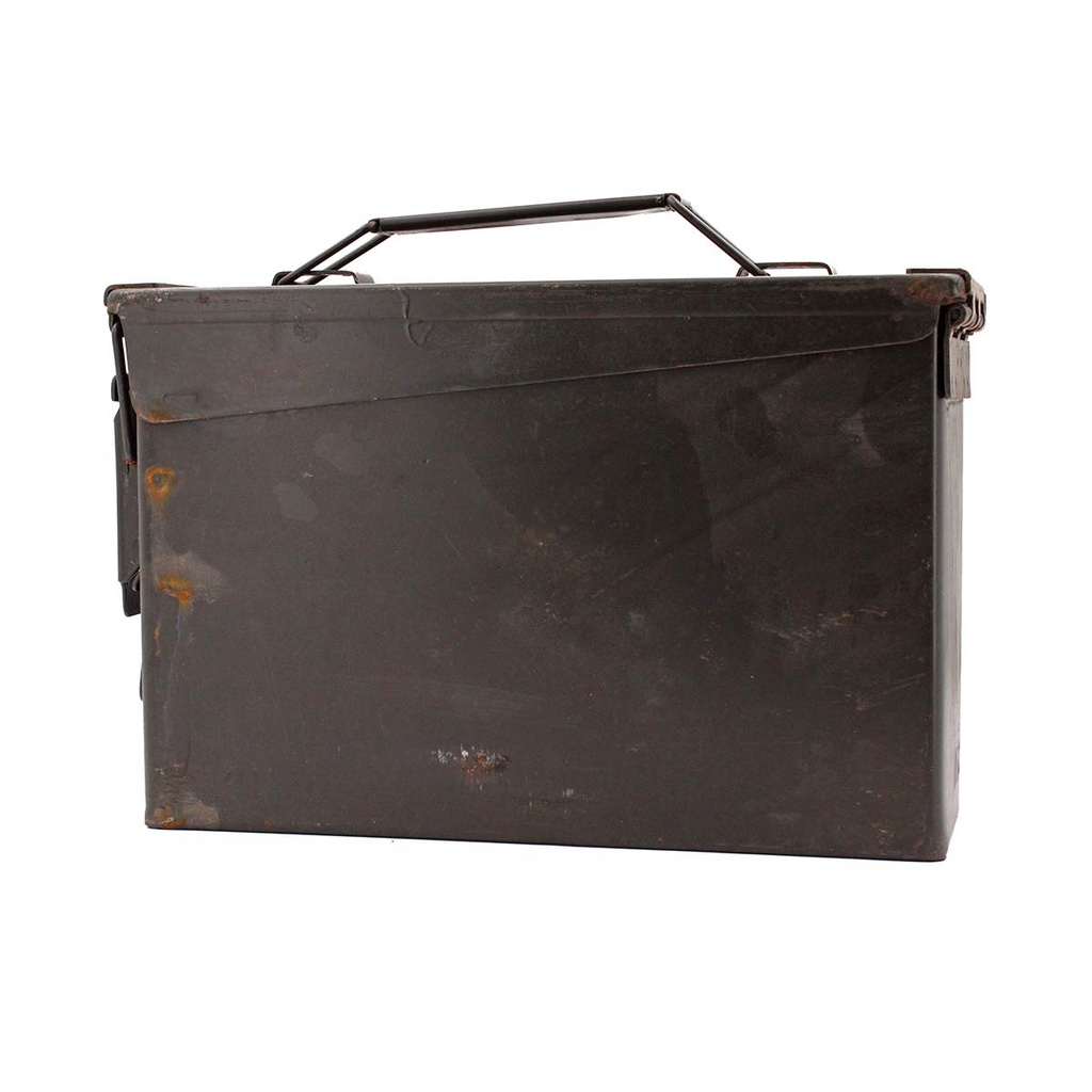 CAJA MUNICION METALICA PEQ. CAL.30 USADA VERDE