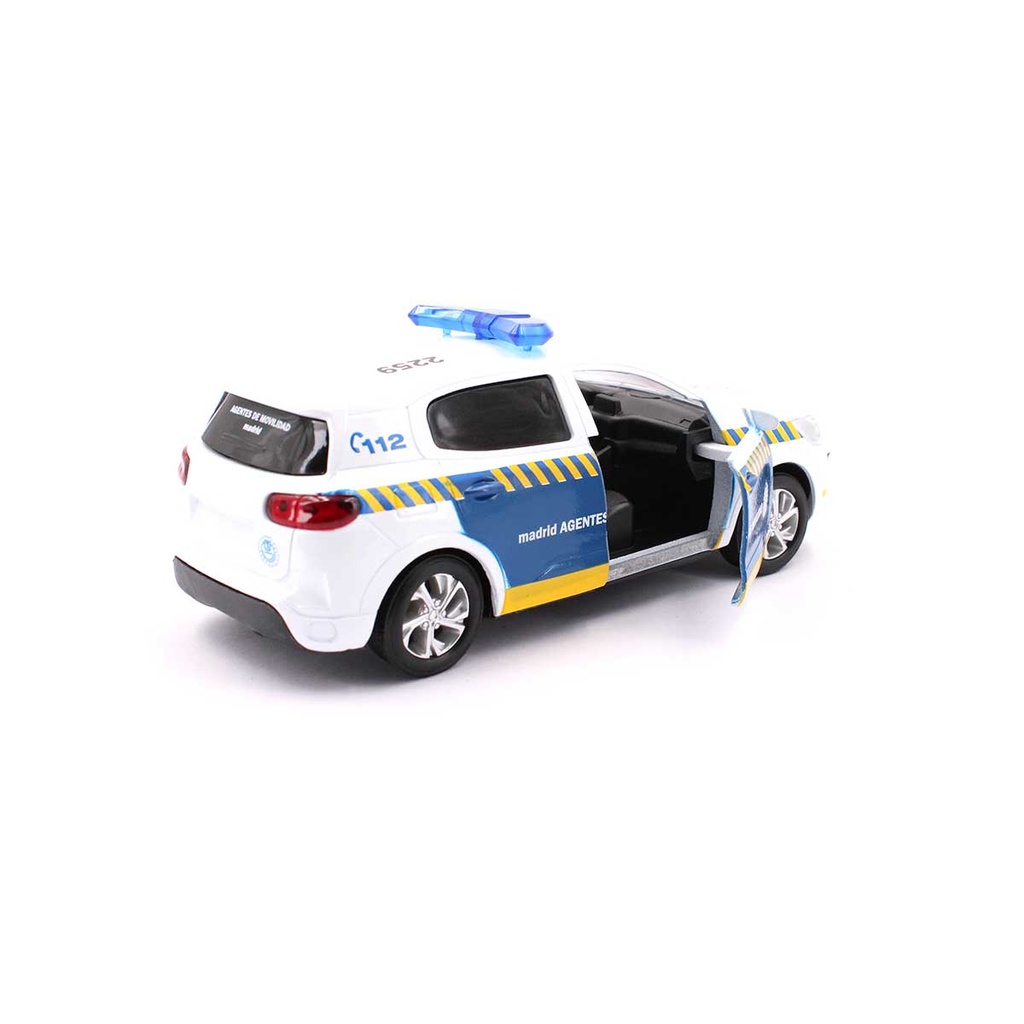 COCHE AGENTES MOVILIDAD BLANCO-AZUL